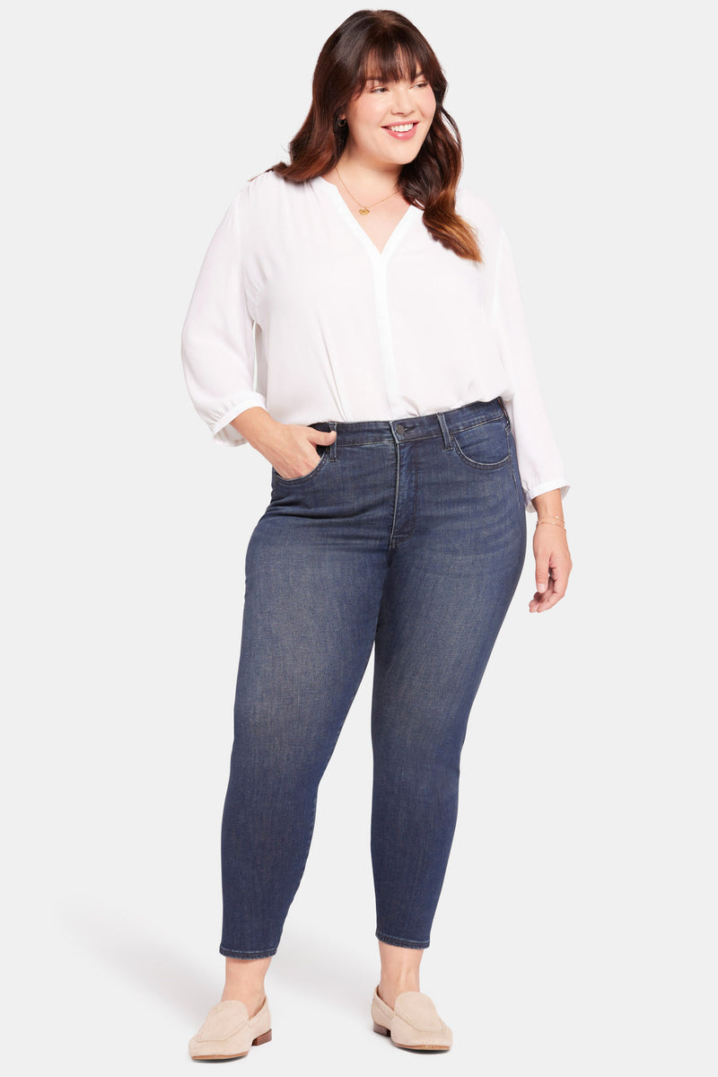 NYDJ Le Silhouette Ami Skinny Jeans In Petite Plus Size With High Rise - Precious