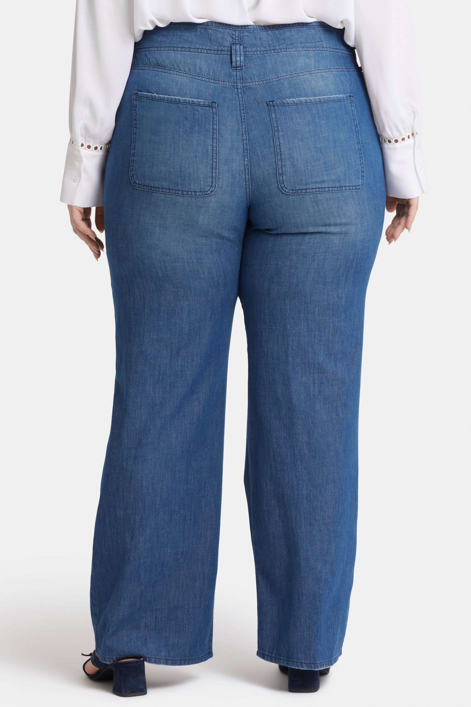 Plus size shops wide leg jeans australia