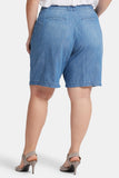 NYDJ Relaxed Denim Bermuda Shorts In Plus Size With High Rise - Corfu
