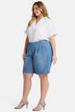 NYDJ Relaxed Denim Bermuda Shorts In Plus Size With High Rise - Corfu