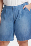 NYDJ Relaxed Denim Bermuda Shorts In Plus Size With High Rise - Corfu