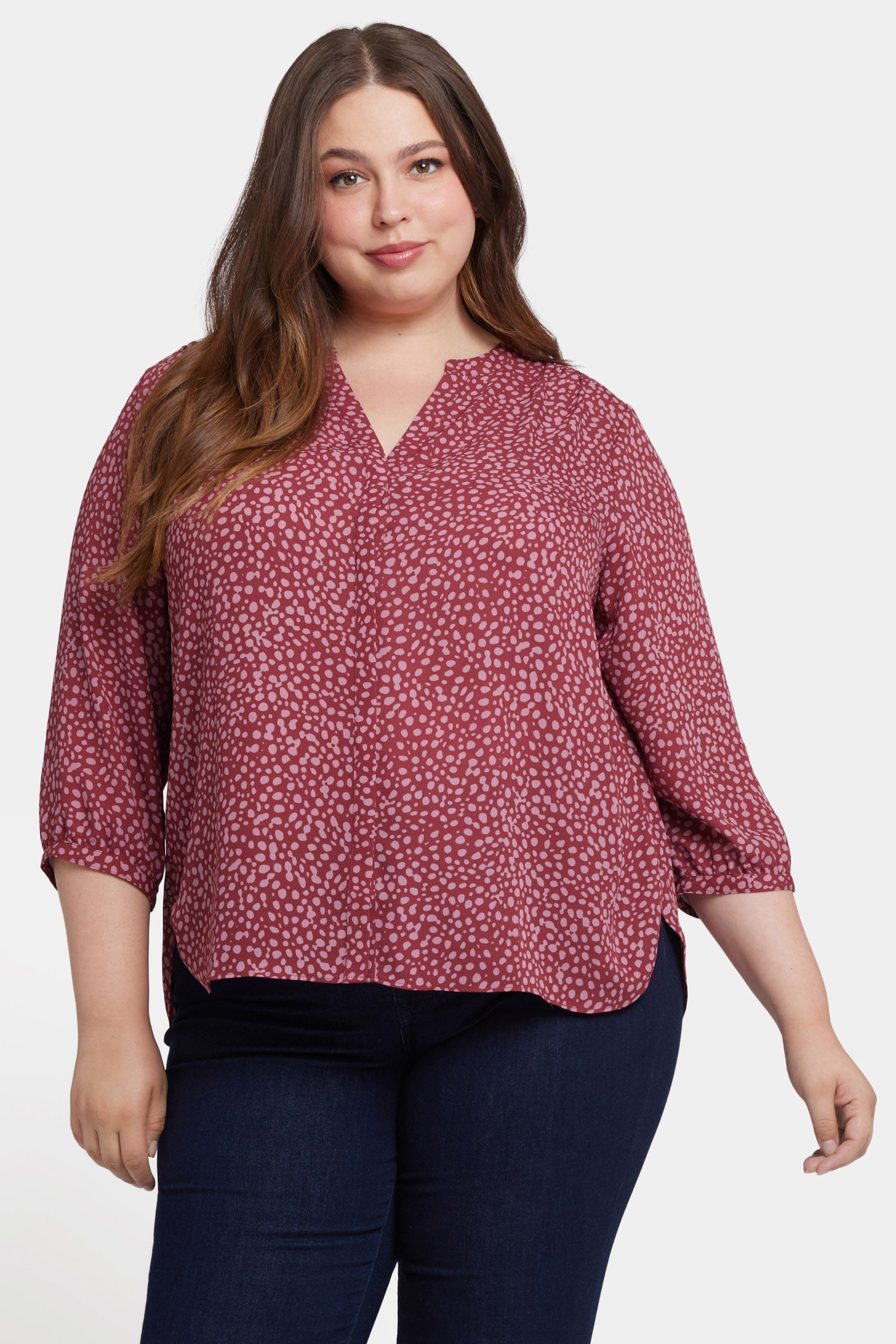 Pintuck Blouse In Plus Size