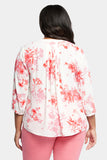 NYDJ Pintuck Blouse In Plus Size  - Bellarose