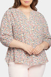 NYDJ Pintuck Blouse In Plus Size - Harlowe Hill