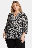 NYDJ Pintuck Blouse In Plus Size - Stefania