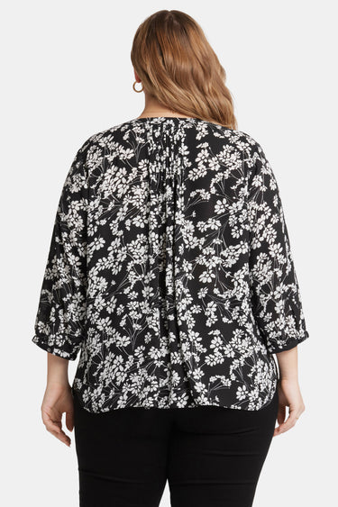NYDJ Pintuck Blouse In Plus Size - Stefania