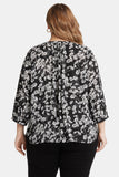 NYDJ Pintuck Blouse In Plus Size - Stefania