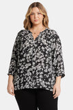 NYDJ Pintuck Blouse In Plus Size - Stefania