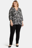 NYDJ Pintuck Blouse In Plus Size - Stefania