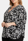 NYDJ Pintuck Blouse In Plus Size - Stefania