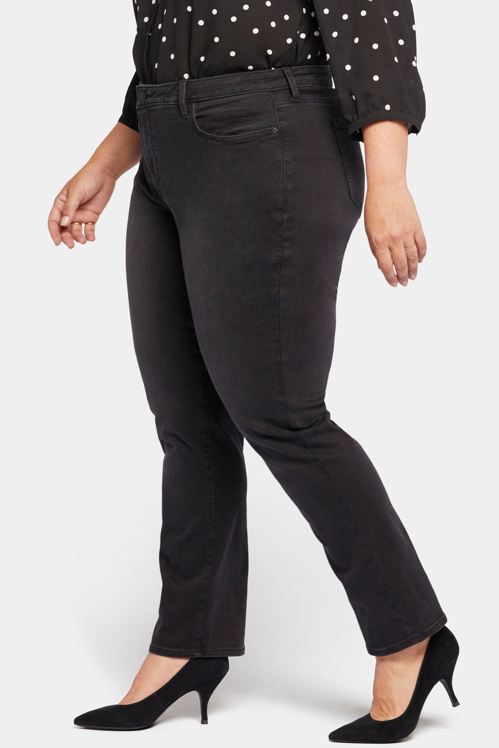 Relaxed Slender Jeans In Plus Size Legend Black NYDJ