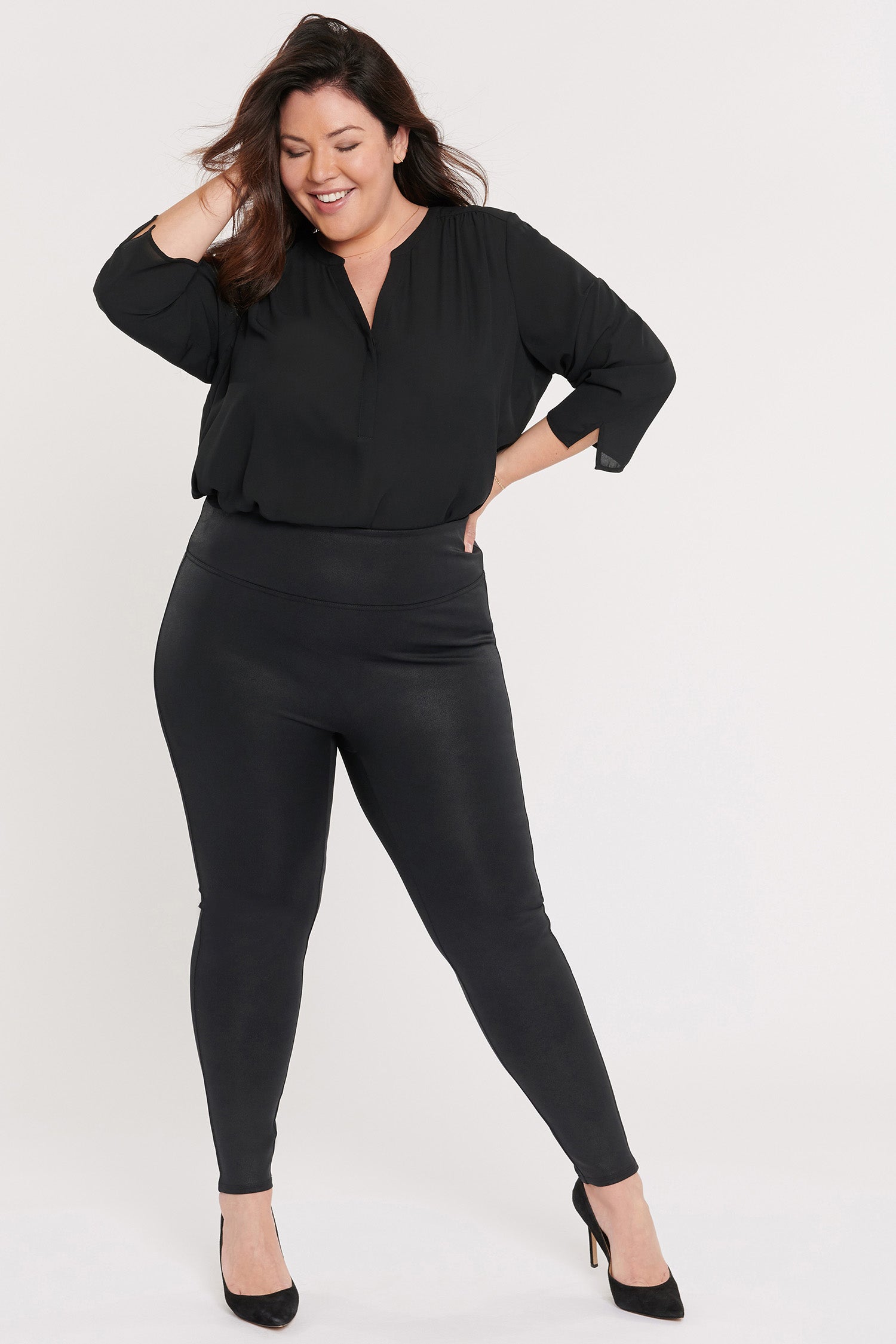 Nydj Black Stretch Pants Plus Size NYDJ Pants Jeans Cut Women's