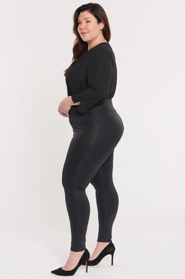 NYDJ Pull-On Skinny Legging Pants In Plus Size Sculpt-Her™ Collection - Jet Black