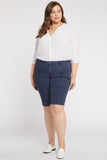 NYDJ Tailored Bermuda Shorts in Plus Size - Dark Enzyme