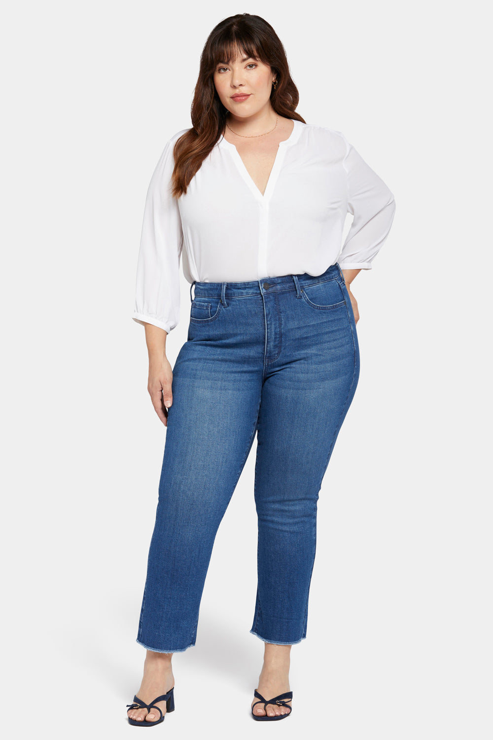 Plus size slim leg jeans hotsell