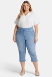 NYDJ Dakota Crop Pull-On Jeans In Plus Size In Soft-Contour Denim™ With Side Slits - Corfu