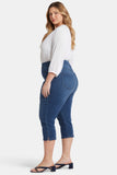 NYDJ Dakota Crop Pull-On Jeans In Plus Size In Soft-Contour Denim™ With Side Slits - Olympus