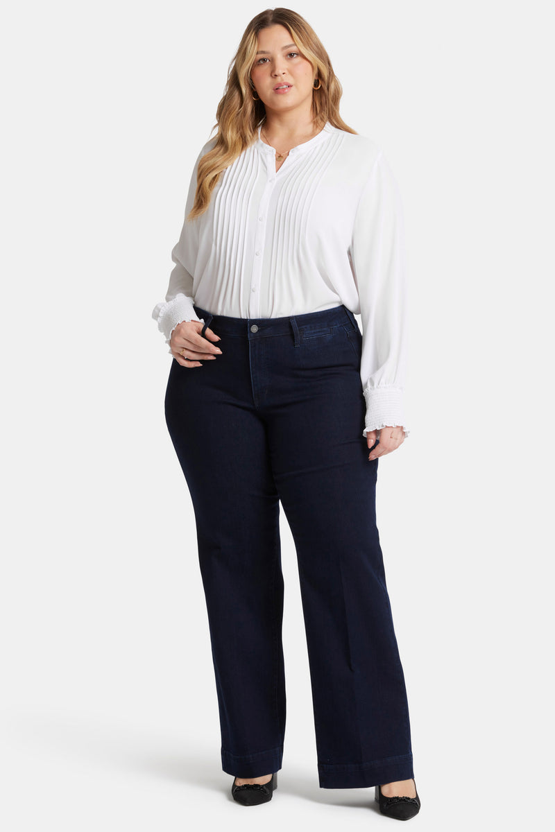 NYDJ Teresa Trouser Jeans In Plus Size - Dark Enzyme