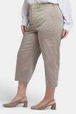NYDJ Utility Pants In Plus Size In Stretch Twill With High Rise - Saddlewood