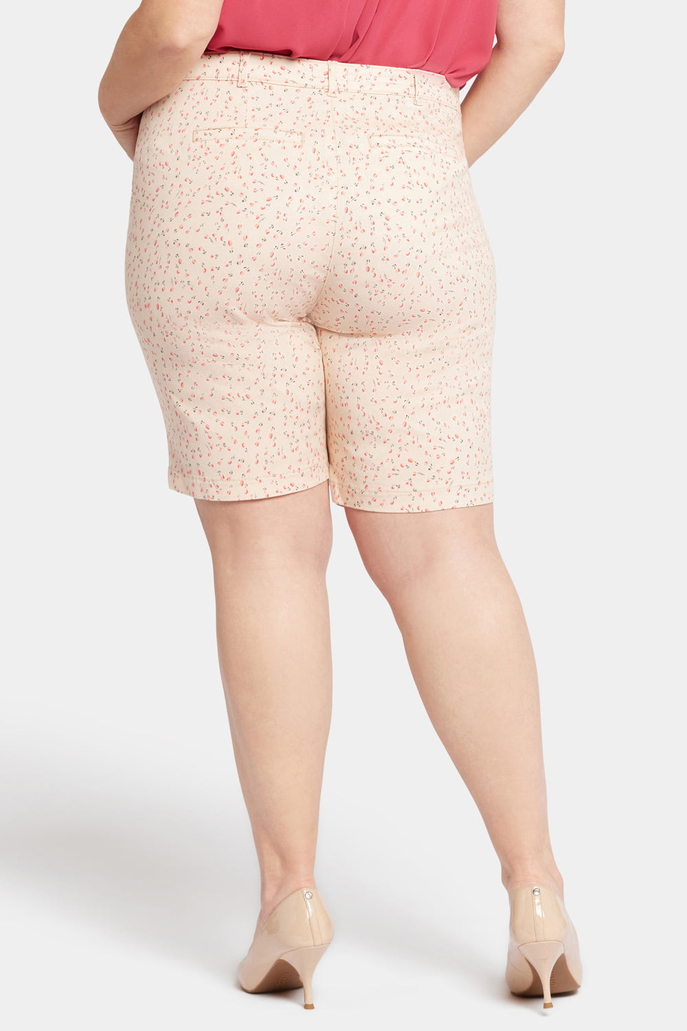 Bermuda Shorts In Plus Size In Stretch Twill - Sweet Home Pink | NYDJ