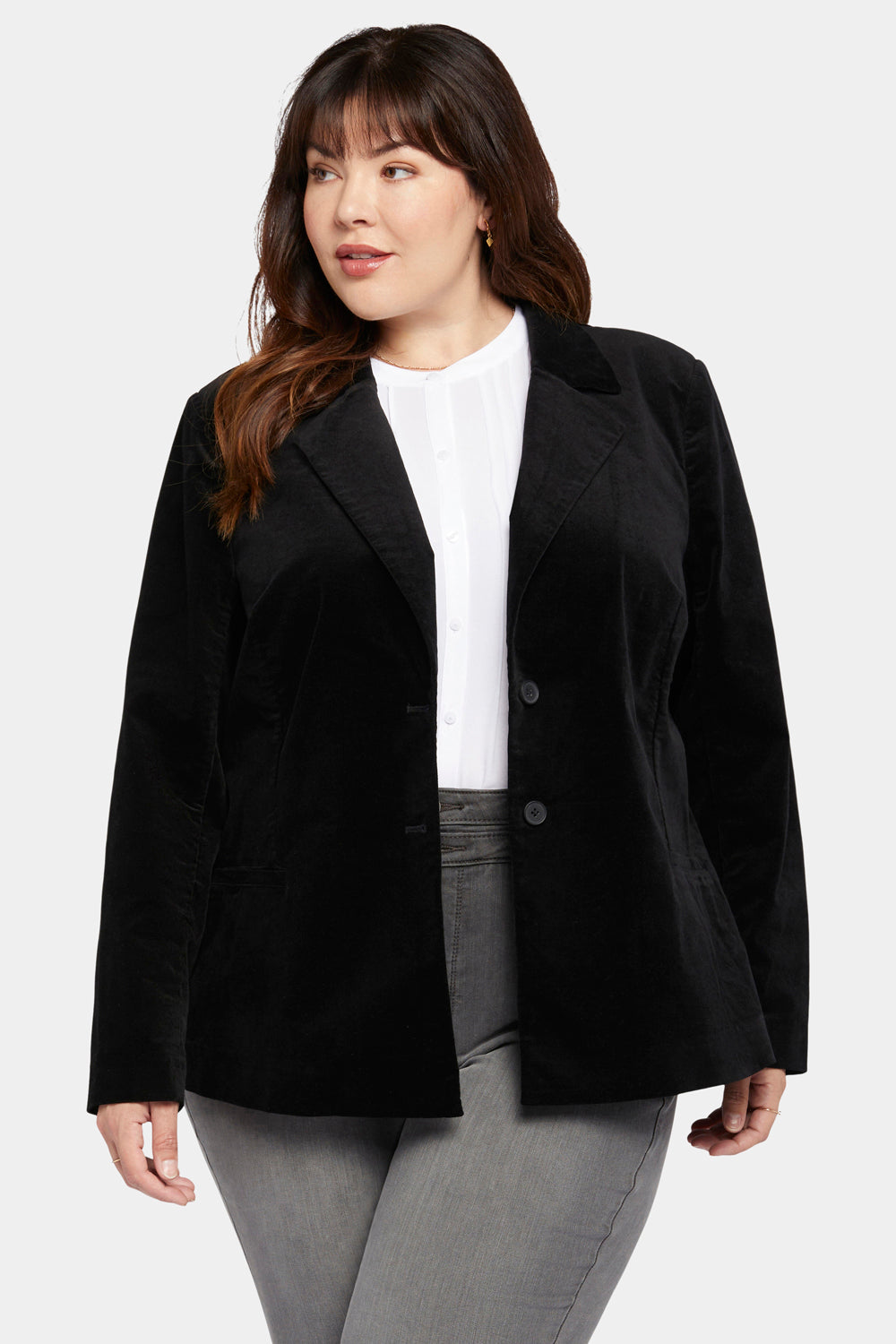 Black plus size blazer jacket on sale