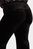 NYDJ Straight Leg Trouser Pants In Plus Size In Velveteen - Black
