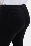 NYDJ Marilyn Straight Pants In Plus Size In Velveteen - Black
