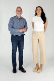 NYDJ Teresa Wide Leg Ankle Jeans - Feather