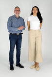 NYDJ Mona Wide Leg Trouser Ankle Jeans With High Rise - Optic White