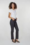 NYDJ Coated Marilyn Straight Jeans - Black Coated