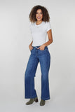 NYDJ Teresa Wide Leg Jeans With 1 1/2" Hems - Midnight Breeze