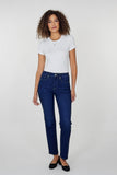 NYDJ Marilyn Straight Jeans With High Rise And 31" Inseam - Midnight Breeze