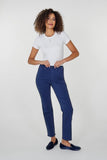NYDJ Marilyn Straight Jeans With High Rise And 31" Inseam - True Burgundy