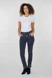 NYDJ Billie Mini Bootcut Jeans With High Rise And Seam Detail - Slate Stone