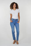 NYDJ Marilyn Straight Jeans With High Rise, Gold Chains And 31" Inseam - Magical