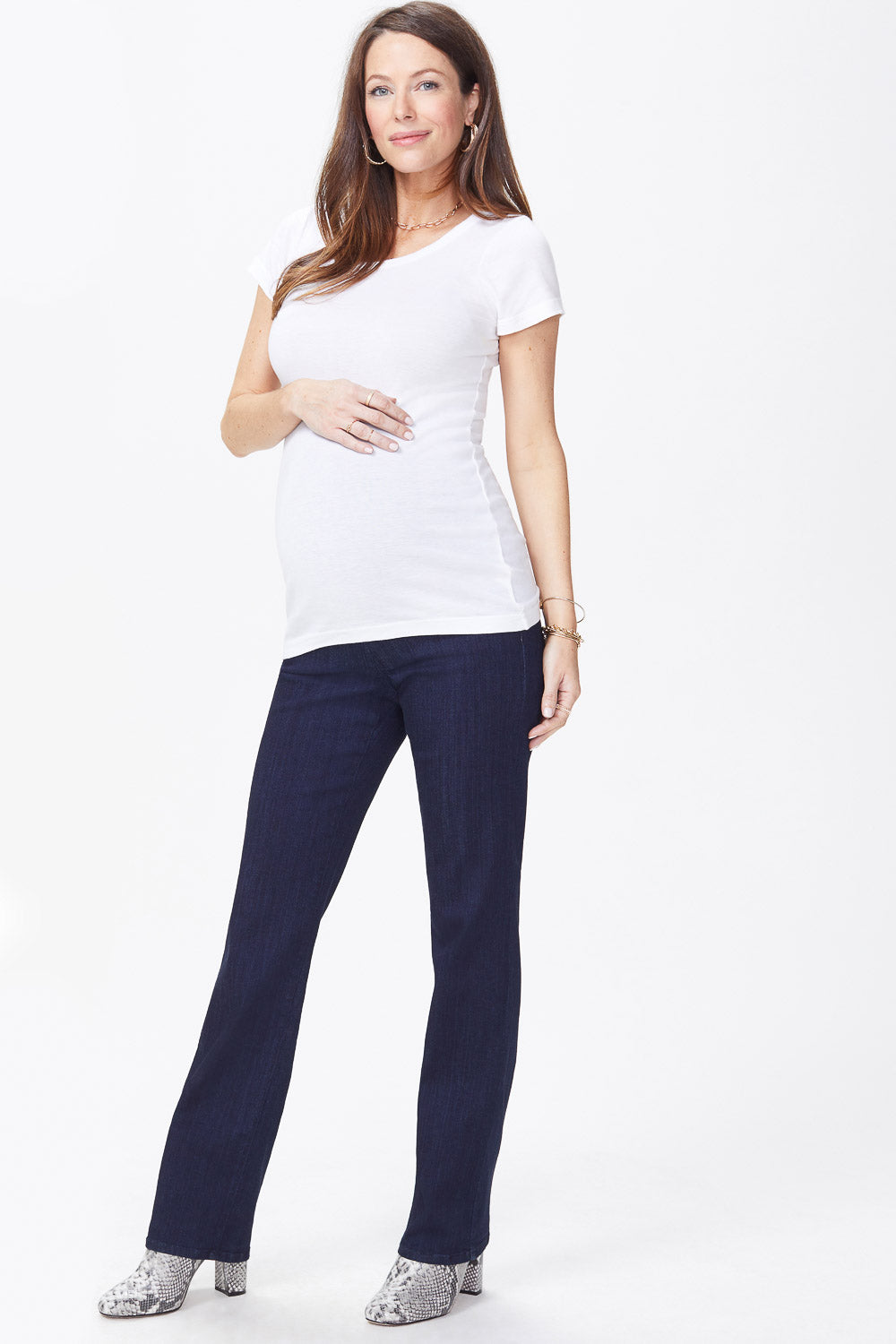 Buy Maternity Wide-Leg Jeans - Blue