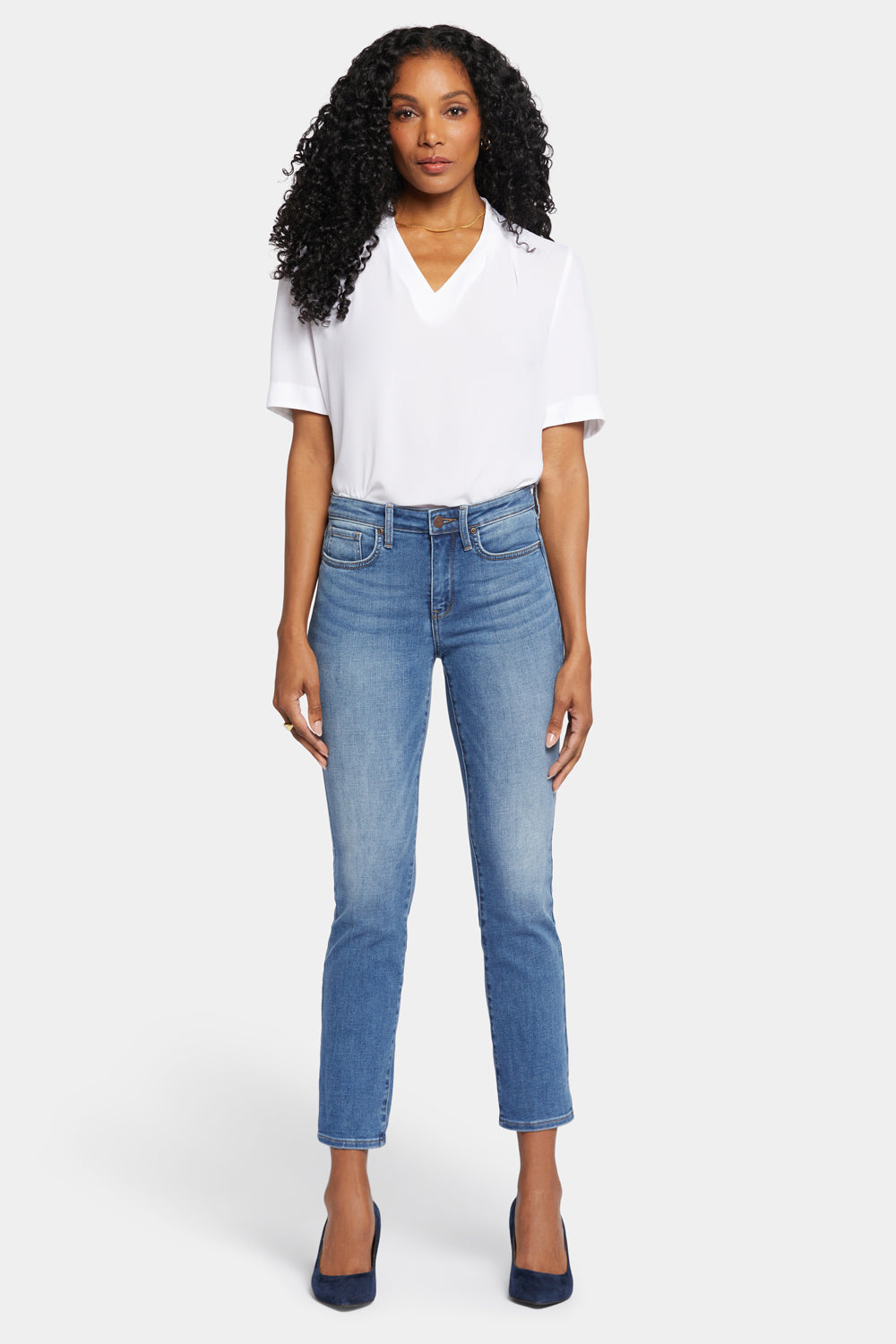 ankle length jeans and tops