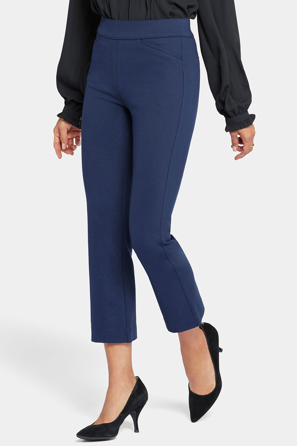 ZELOS Navy Cropped Capri Pull On Activewear Pants - Women's Size XL