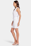 NYDJ Ella Denim Shorts With Side Slits - Optic White