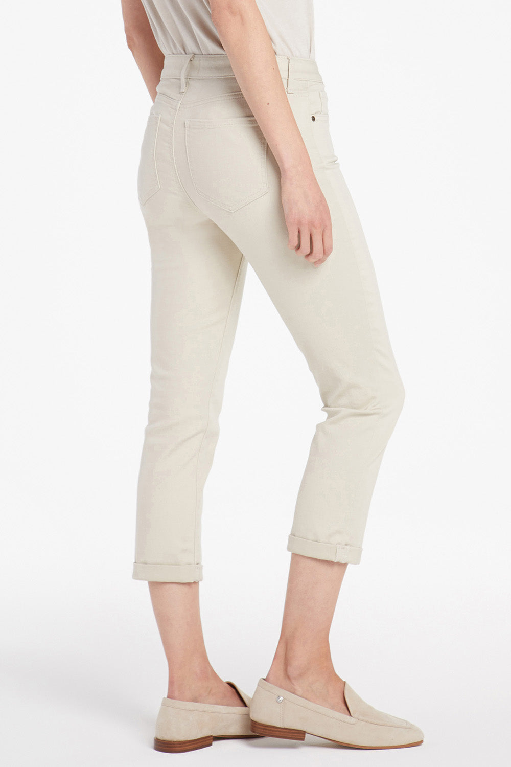 Chloe Skinny Capri Jeans In Cool Embrace® Denim With Roll Cuffs