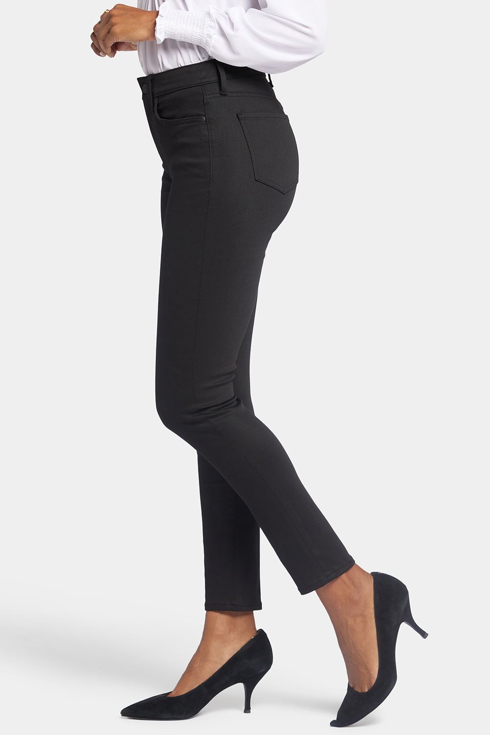 Ami Skinny Jeans In BlackLast™ Denim With High Rise - Black Rinse