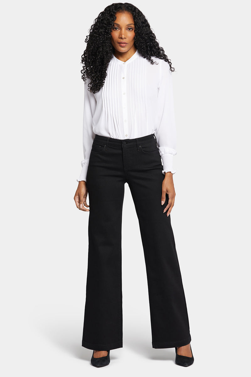 NYDJ Teresa Wide Leg Jeans - Black Rinse