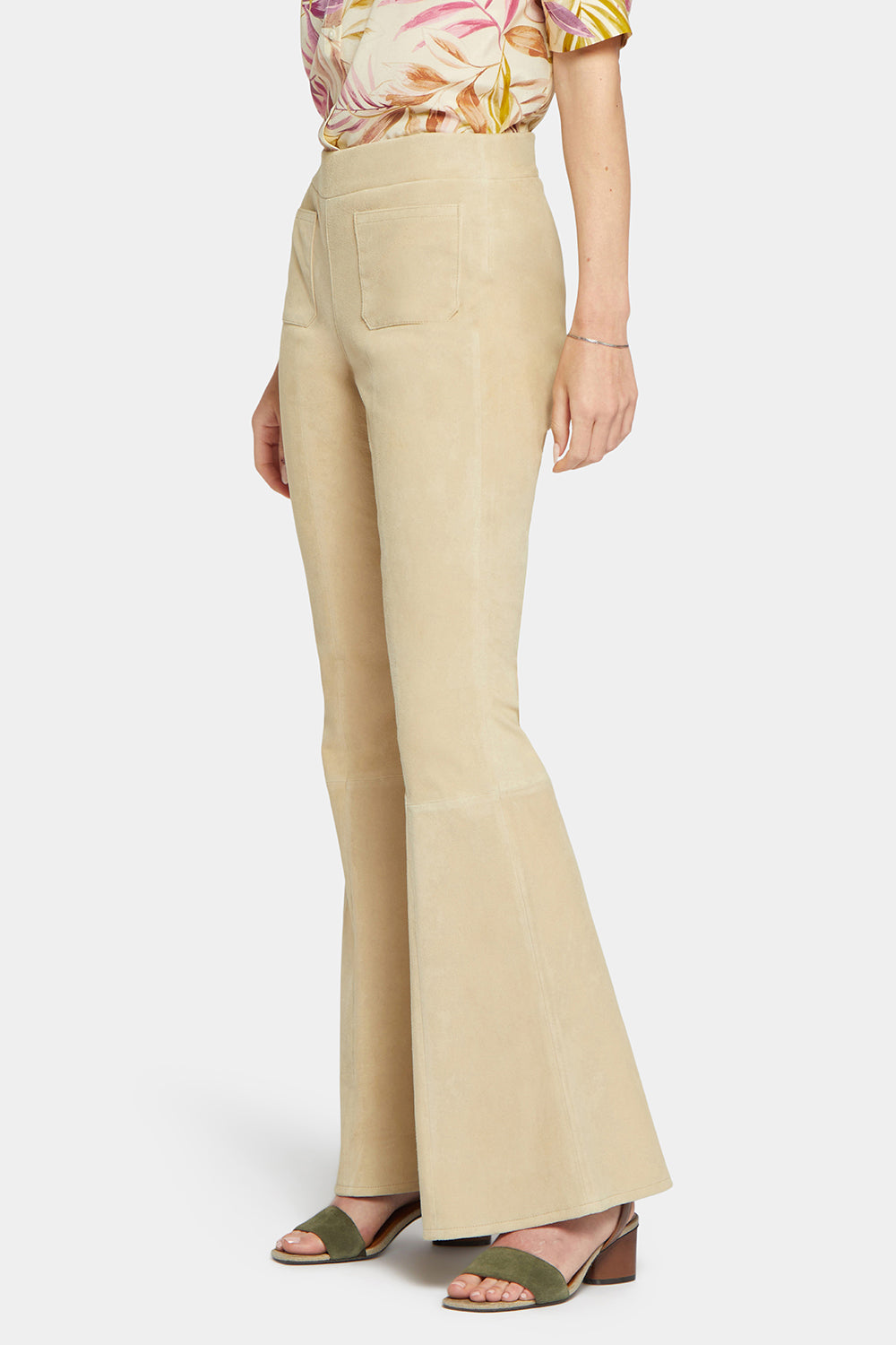 PREORDER Throwback Tan Suede Flare Pants