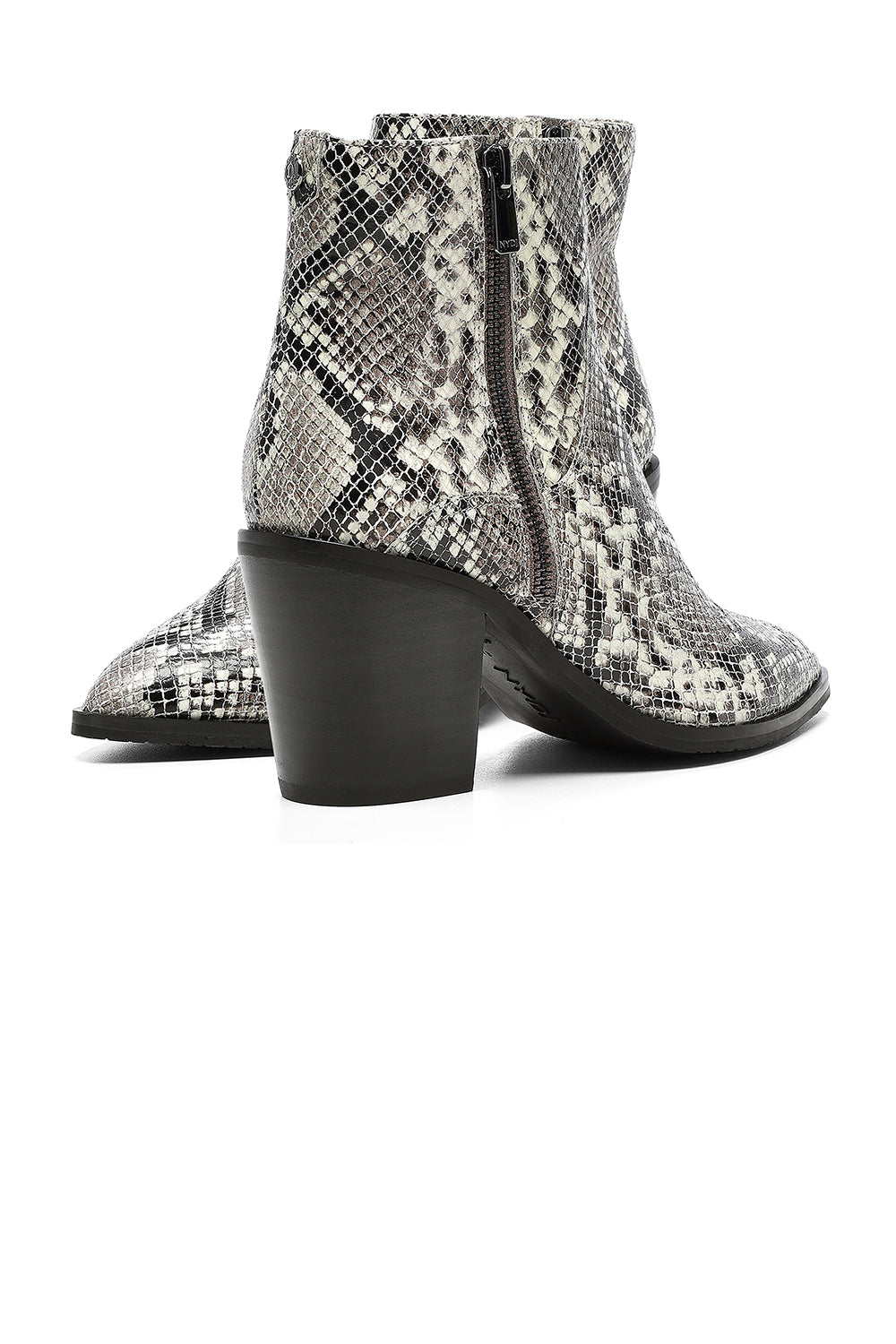 NYDJ Wendy Booties In Snake Print Leather - Feather