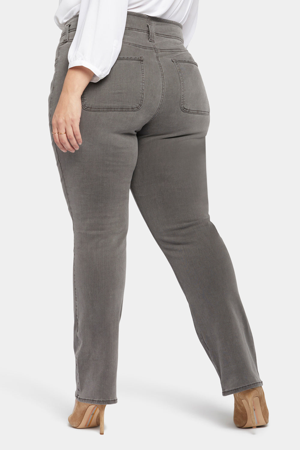Marilyn Straight Jeans In Plus Size - Smokey Mountain