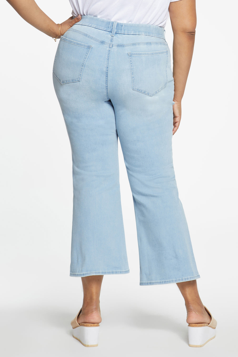 Waist-Match™ Major Wide Leg Jeans In Plus Size With High Rise - Waterfall  Blue | NYDJ