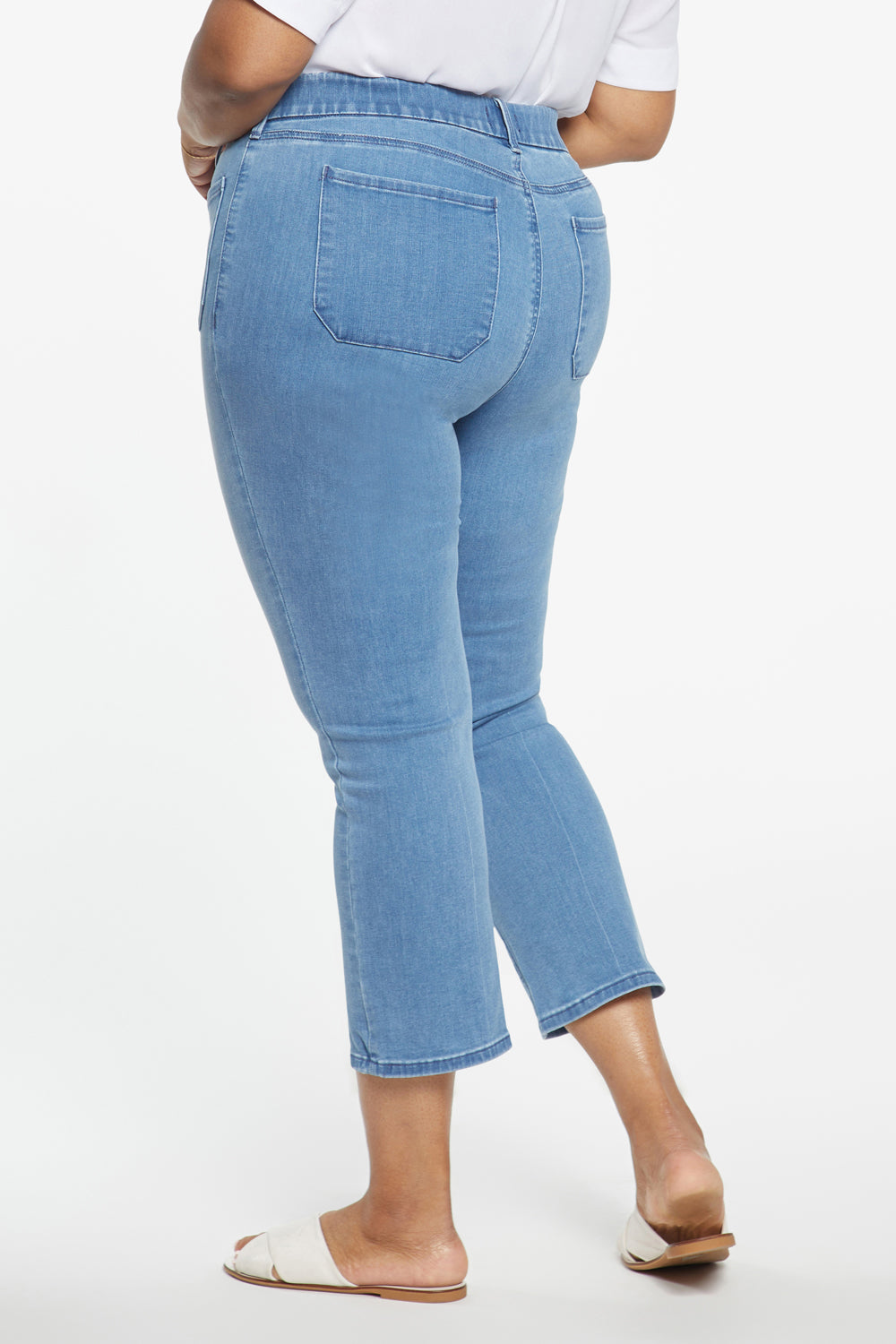 Waist-Match™ Marilyn Straight Ankle Jeans In Plus Size With Patch