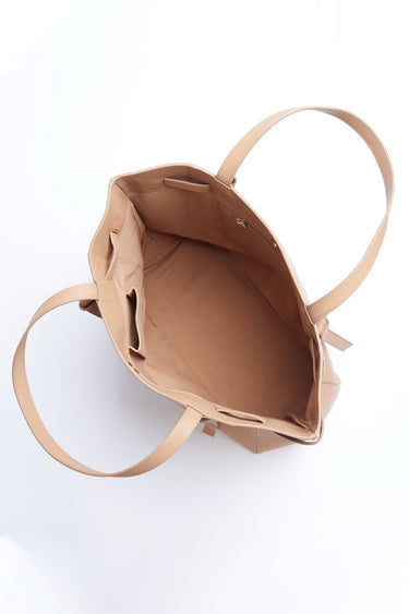NYDJ Large Leather Tote Bag  - Medium Brown