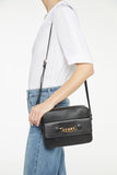 NYDJ Leather Flap Crossbody Bag  - Black