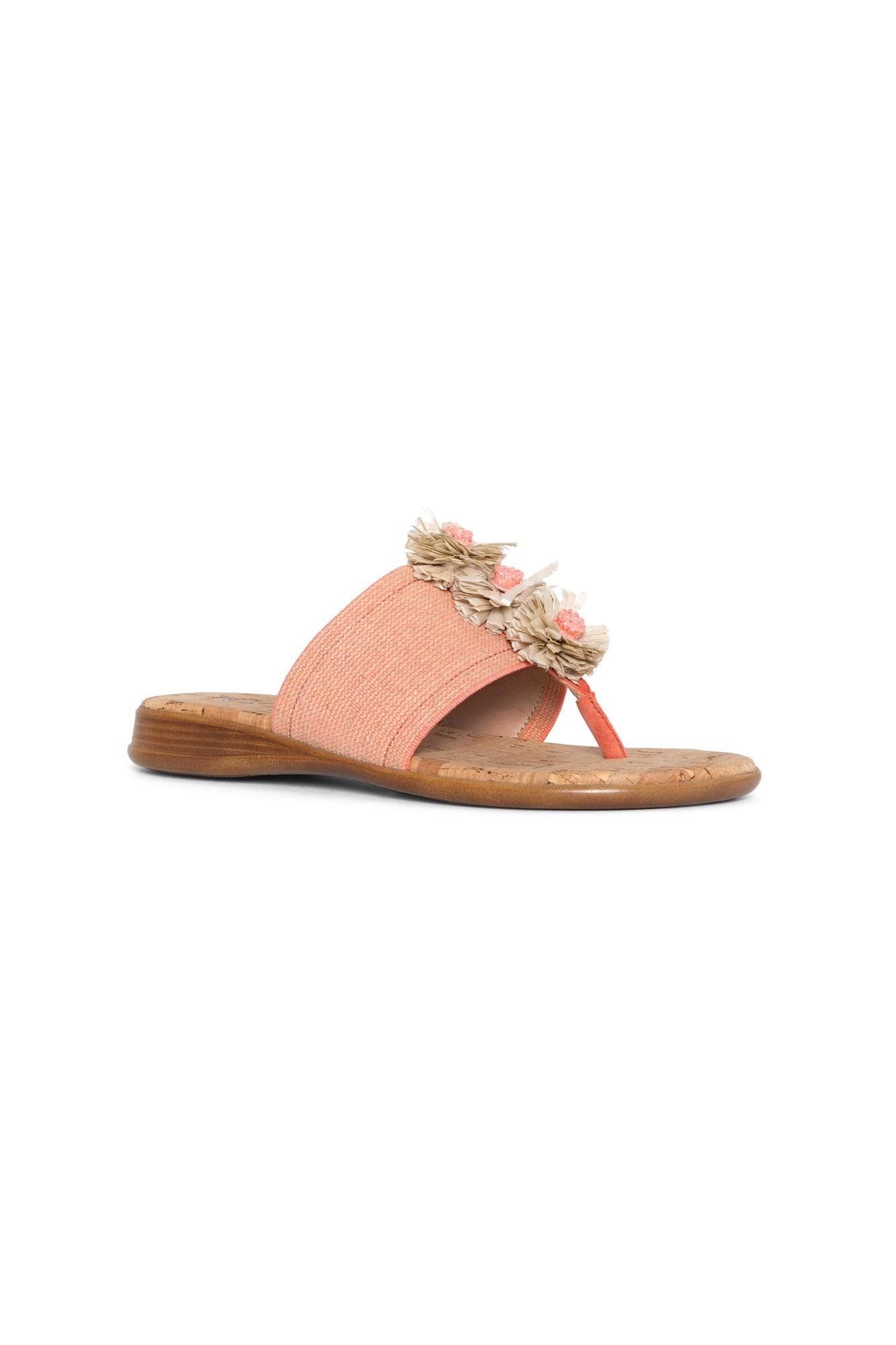 NYDJ Asira Sandals In Stretch Jute - Coral